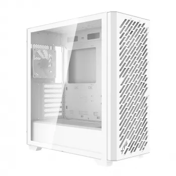 XPG VALOR AIR PRO Mid-Tower Chassis, Midi Tower, PC, White, ATX, EATX, micro ATX, Mini-ATX, SPCC, Tempered glass, Multi