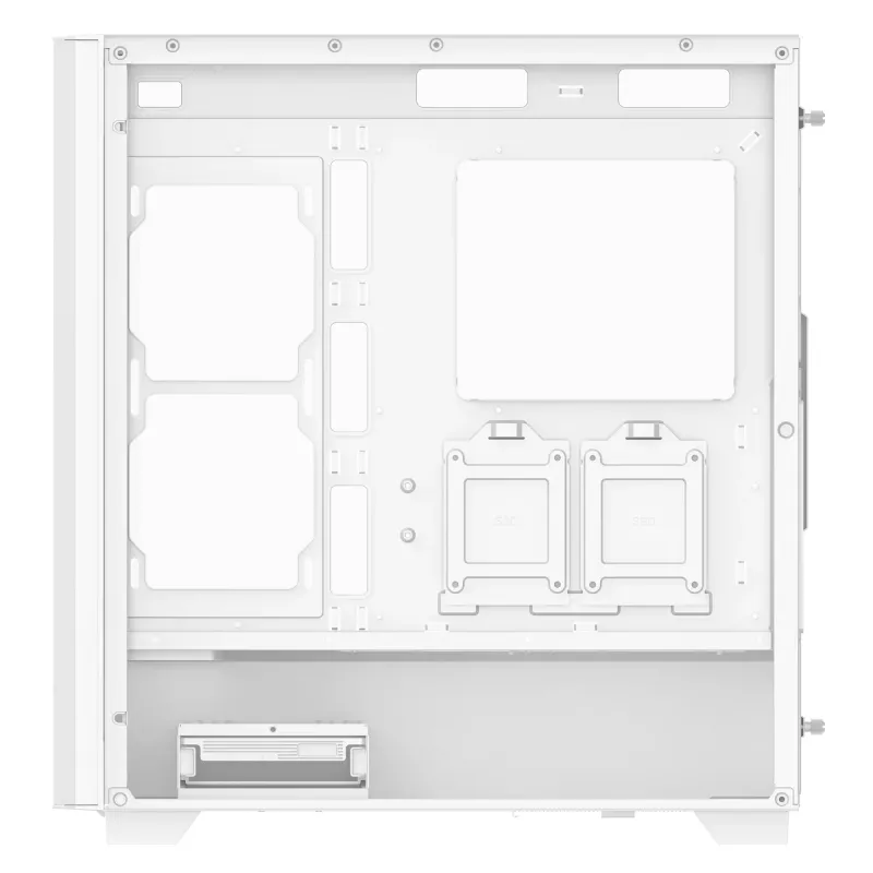 XPG VALOR AIR PRO Mid-Tower Chassis, Midi Tower, PC, White, ATX, EATX, micro ATX, Mini-ATX, SPCC, Tempered glass, Multi
