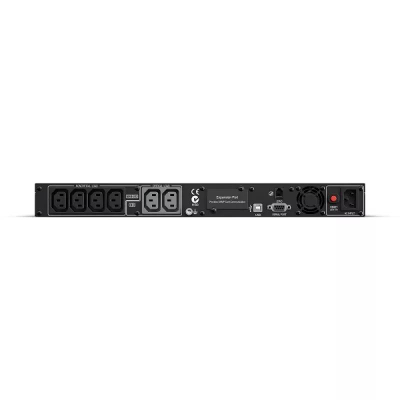 CyberPower PR1000ELCDRT1U uninterruptible power supply (UPS) Line-Interactive 1 kVA 800 W 6 AC outlet(s)