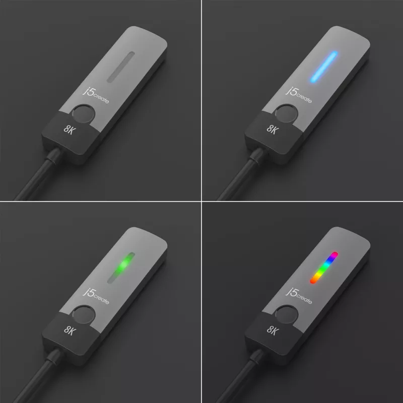 j5create JCA157-N USB-C to HDMI 2.1 8K Adapter, 10 cm