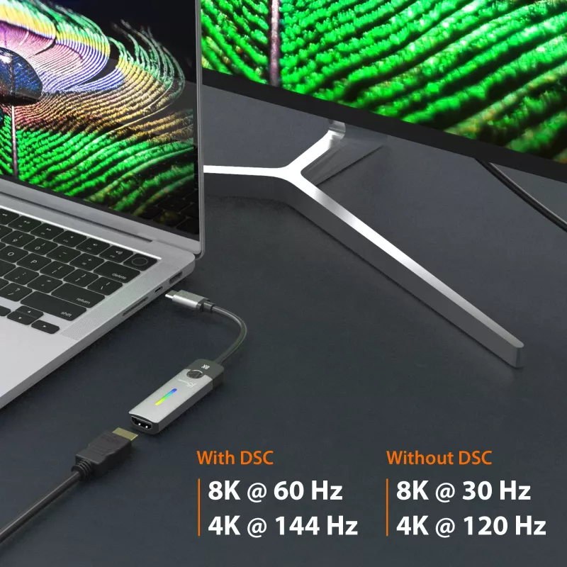 j5create JCA157-N USB-C to HDMI 2.1 8K Adapter, 10 cm