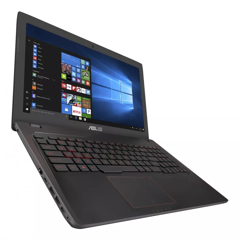 Laptop ASUS FX553VD-DM199T — Intel Core i5-7300HQ, 15.6 inch Full HD, 8GB RAM, 256GB SSD, NVIDIA GeForce GTX 1050, Windows 10 Home, black