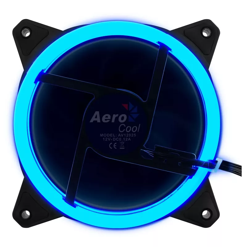 Aerocool Rev RGB Computer case Fan 12 cm Black