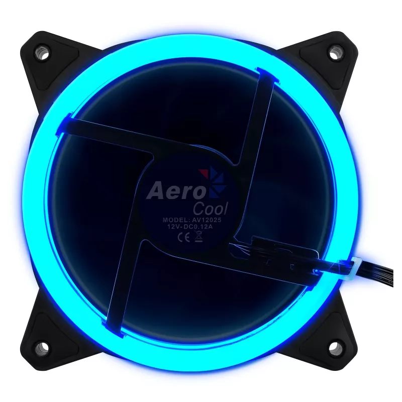 Aerocool Rev RGB Computer case Fan 12 cm Black