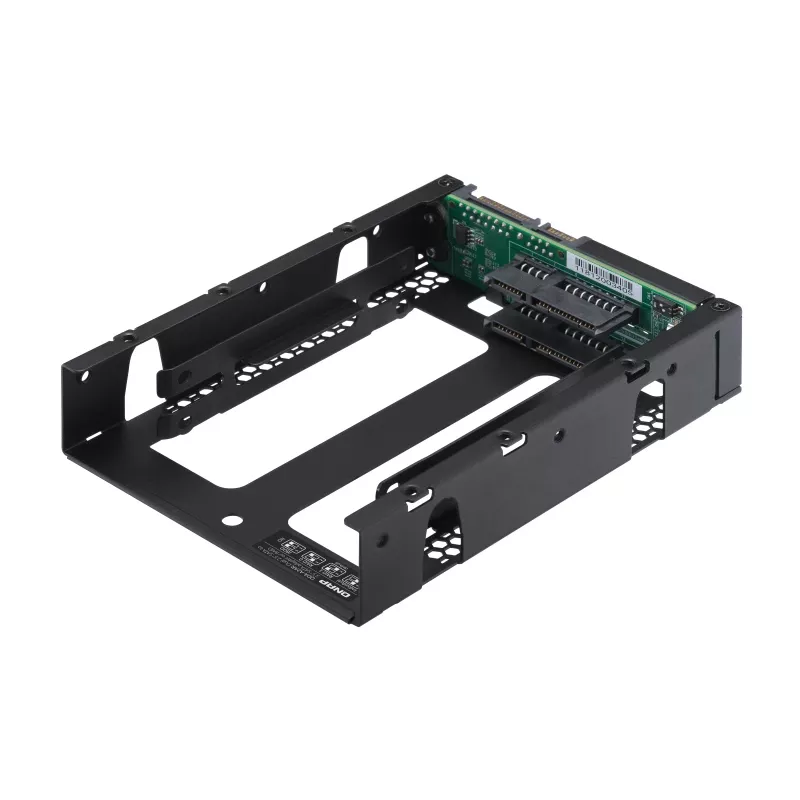 QNAP QDA-A2AR - Internes RAID-Gehäuse - 3.5 to 2 x 2.5 (8,9 cm bis 2 x 6,4 cm) - RAID 0, 1, JBOD - SATA 6Gb/s