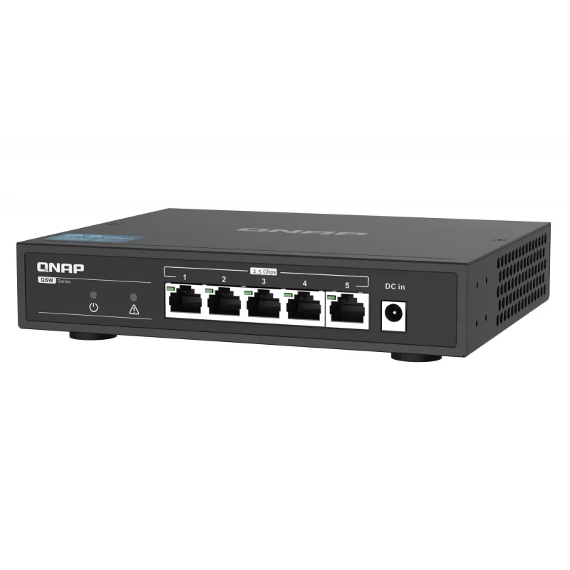 QNAP QSW-1105-5T 5-Port Unmanaged Switch, 5x 2.5GbE