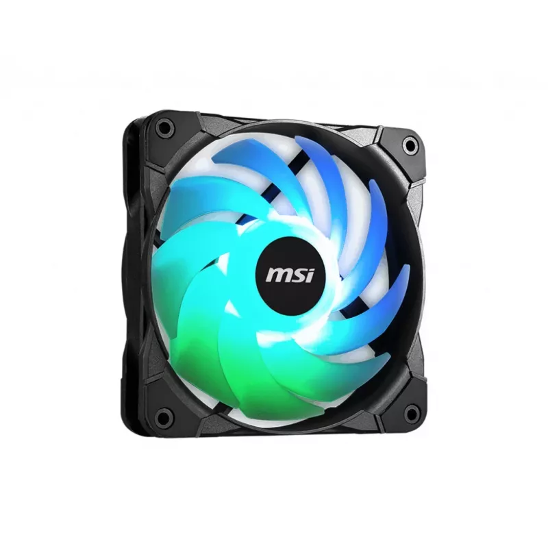 MSI MAX F12A-3 120mm ARGB Fan Kit - Case Accessory '3x 120mm ARGB PWM Fans, 600-1500 RPM, Mystic Lighting Sync'