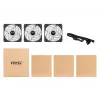 MSI MAX F12A-3 120mm ARGB Fan Kit - Case Accessory '3x 120mm ARGB PWM Fans, 600-1500 RPM, Mystic Lighting Sync'