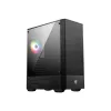 MSI MAG FORGE 111R Mid Tower Gaming Computer Case 'Black, 1x 120mm ARGB PWM Fan, 1-6 ARGB Hub, Mystic Light Sync, Tempered Glass Panel, ATX, mATX, mini-ITX'