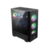 MSI MAG FORGE 111R Mid Tower Gaming Computer Case 'Black, 1x 120mm ARGB PWM Fan, 1-6 ARGB Hub, Mystic Light Sync, Tempered Glass Panel, ATX, mATX, mini-ITX'