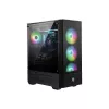 MSI MAG FORGE 111R Mid Tower Gaming Computer Case 'Black, 1x 120mm ARGB PWM Fan, 1-6 ARGB Hub, Mystic Light Sync, Tempered Glass Panel, ATX, mATX, mini-ITX'