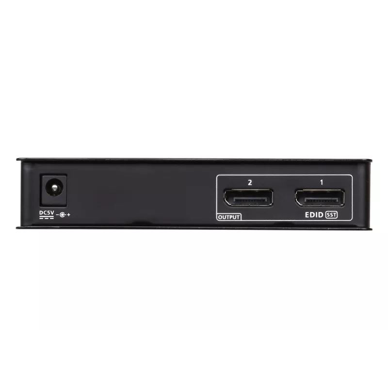 ATEN 2-Port 4K DisplayPort 1.2a Splitter, DisplayPort, 2x DisplayPort, 4096 x 2160 pixels, Black, Metal, 4K Ultra HD