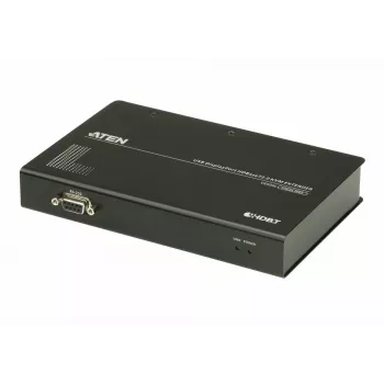 ATEN USB DisplayPort HDBaseT2.0 KVM Extender, Transmitter & receiver, Wired, 150 m, Cat5e, Cat6, Cat6a, 4096 x 2160 pixels, Black