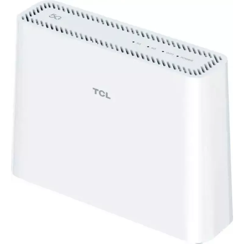Cellular network router JetWorld TCL LINKHUB HH515L — Dual-band Wi‑Fi 2.4/5 GHz, 3000 Mbps, Gigabit Ethernet, 4G/5G (Sub6), Micro-USB, White