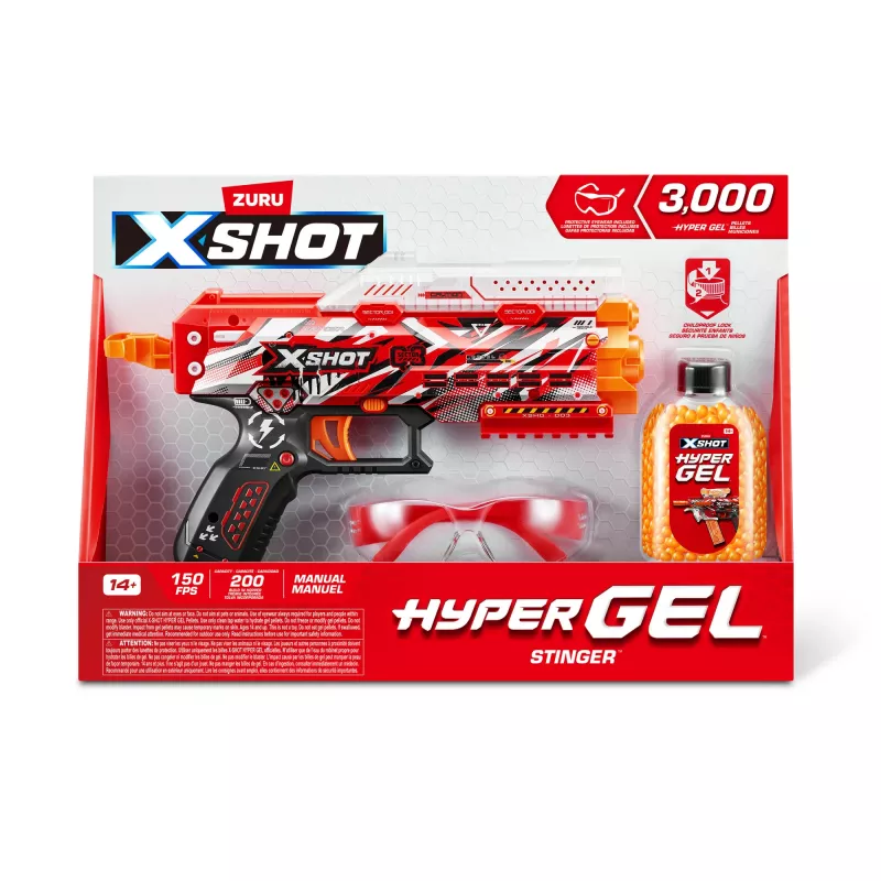 XSHOT Hyper Gel Stinger Blaster (3,000 Hyper Gel Pellets) ZURU