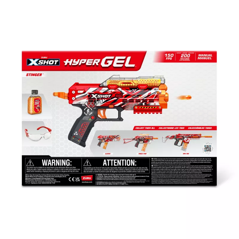 XSHOT Hyper Gel Stinger Blaster (3,000 Hyper Gel Pellets) ZURU