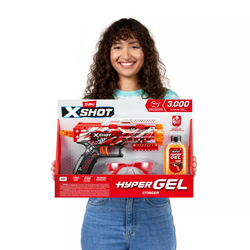 XSHOT Hyper Gel Stinger Blaster (3,000 Hyper Gel Pellets) ZURU
