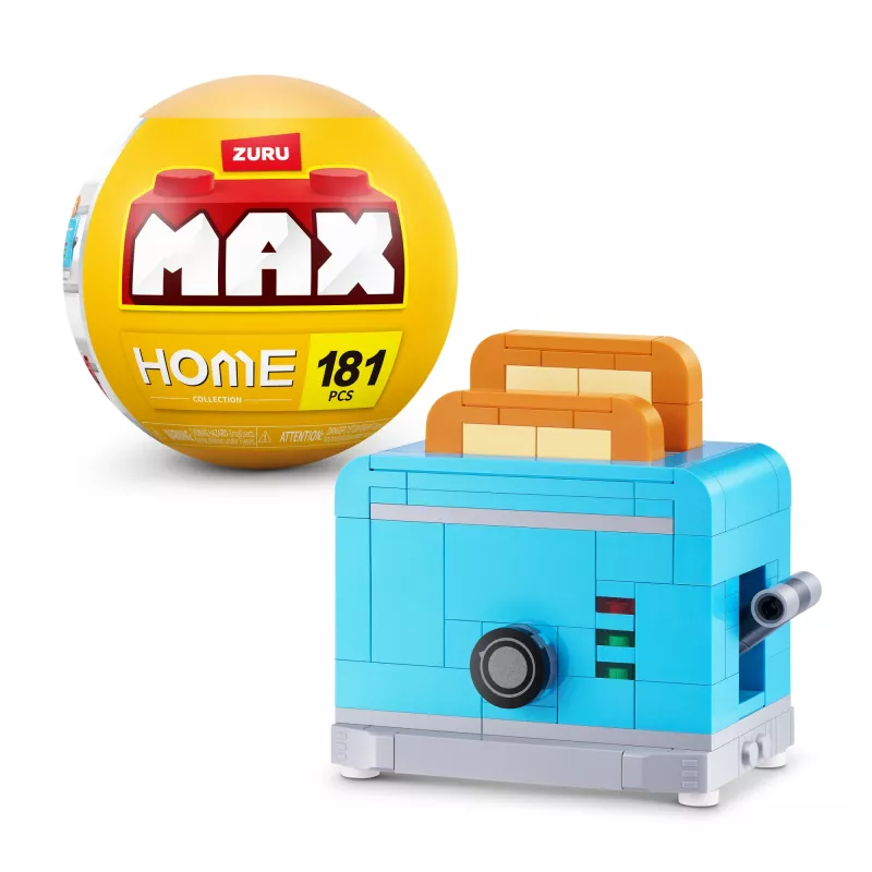 MAX Build more Premium Home Building Bricks Collection, Building blocks, 8 yr(s), Plastic, 181 pc(s), 197 g