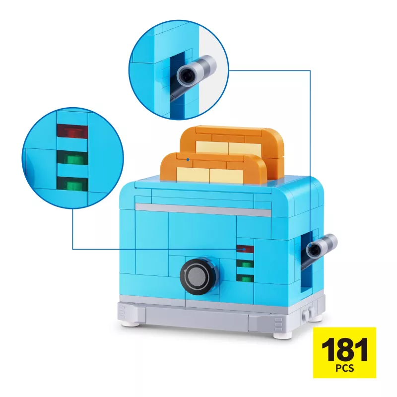 MAX Build more Premium Home Building Bricks Collection, Building blocks, 8 yr(s), Plastic, 181 pc(s), 197 g