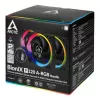 ARCTIC BioniX P120 A-RGB 120 mm Case Fan, 3-Pack, Black