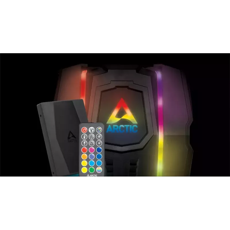 ARCTIC Freezer 50 incl. A-RGB Controller - Multi Compatible Dual Tower CPU Cooler with A-RGB