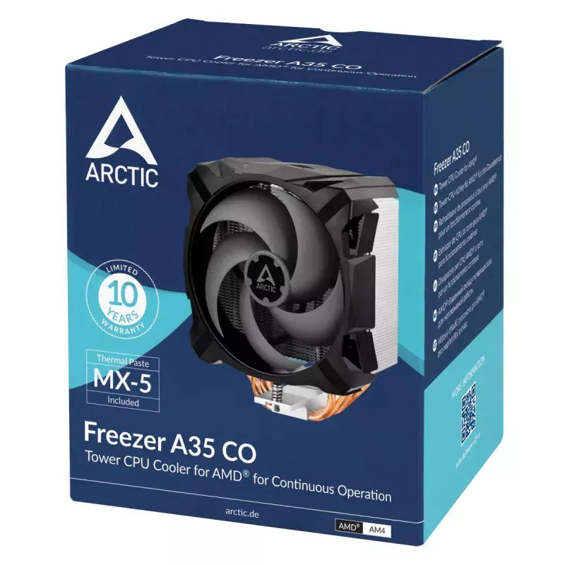 Cooler ARCTIC Freezer A35 CO AMD Tower CPU Cooler 200-1800 RPM 0.3 sone