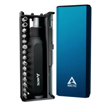 ARCTIC Ratchet Screwdriver Toolkit Steel Black Blue 1/4 inch