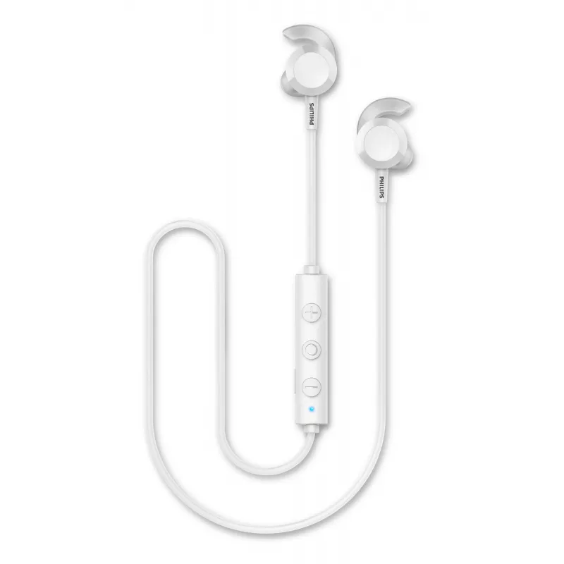 Wireless in-ear headset Philips TAE4205WT/00 — Bluetooth, calls and music, 20–20000 Hz, 10 m range, white, 16 g