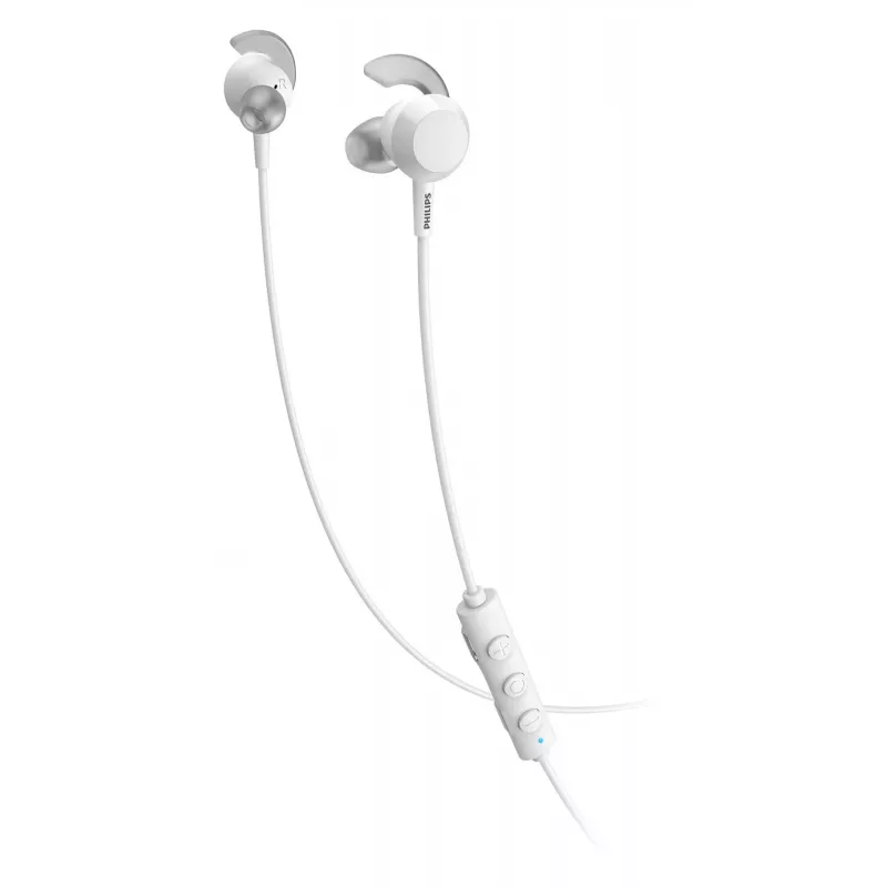 Wireless in-ear headset Philips TAE4205WT/00 — Bluetooth, calls and music, 20–20000 Hz, 10 m range, white, 16 g