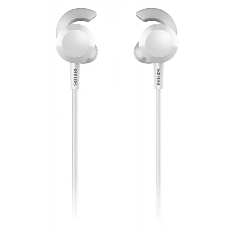 Wireless in-ear headset Philips TAE4205WT/00 — Bluetooth, calls and music, 20–20000 Hz, 10 m range, white, 16 g