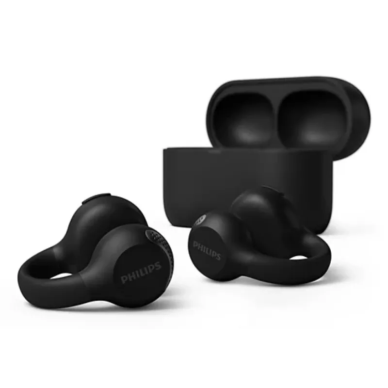 Philips 2000 series TAQ2000BK Headset True Wireless Stereo (TWS) Ear-clip-on, Open-ear Calls/Music Bluetooth Black