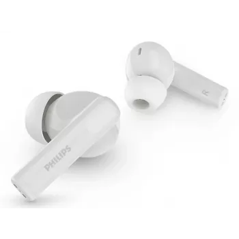 Wireless in-ear headset Philips TAT2520WT/00 — Bluetooth, for calls and music, 20–20000 Hz, 10 m range, white, 40 g
