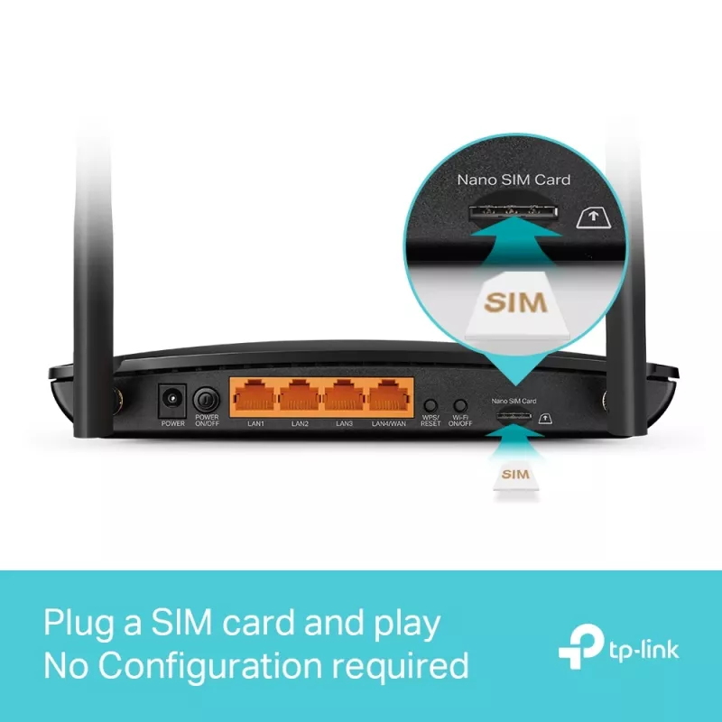 TP-Link MR550 wireless router Gigabit Ethernet Dual-band (2.4 GHz / 5 GHz) 4G