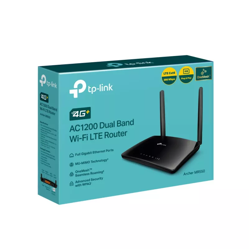 TP-Link MR550 wireless router Gigabit Ethernet Dual-band (2.4 GHz / 5 GHz) 4G