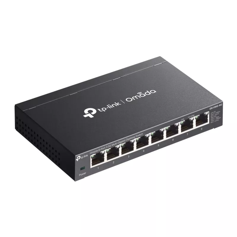 TP-Link Omada DS108G-M2 network switch Unmanaged 2.5G Ethernet (100/1000/2500) Black
