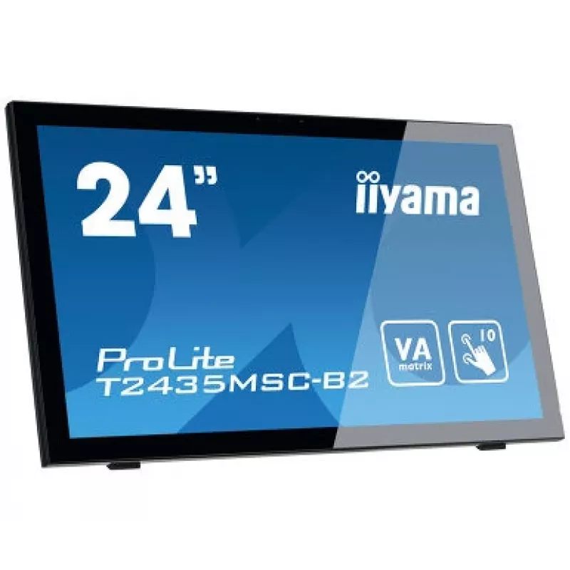 iiyama ProLite T2435MSC-B2 computer monitor 59.9 cm (23.6 inch) 1920 x 1080 pixels Full HD LED Touchscreen Black