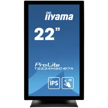 iiyama ProLite T2234MSC-B7X computer monitor 54.6 cm (21.5 inch) 1920 x 1080 pixels Full HD Touchscreen Black