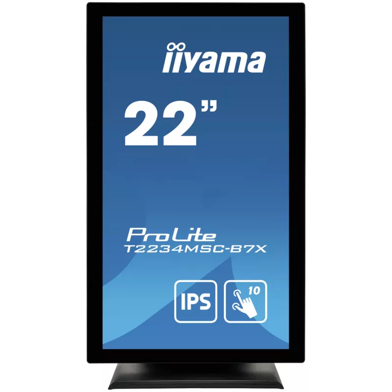 iiyama ProLite T2234MSC-B7X computer monitor 54.6 cm (21.5 inch) 1920 x 1080 pixels Full HD Touchscreen Black