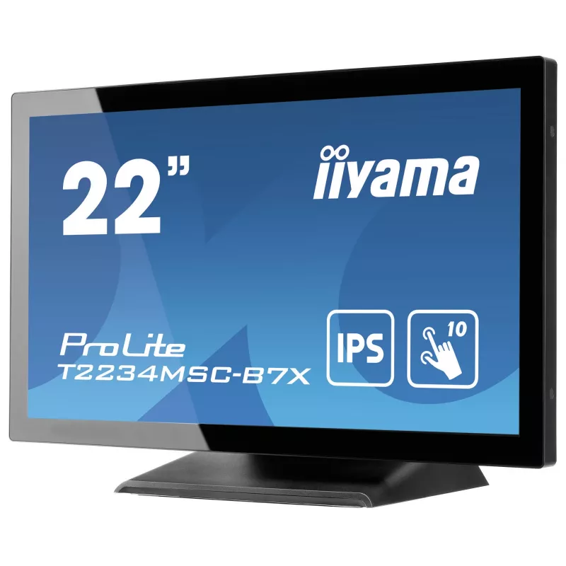 iiyama ProLite T2234MSC-B7X computer monitor 54.6 cm (21.5 inch) 1920 x 1080 pixels Full HD Touchscreen Black