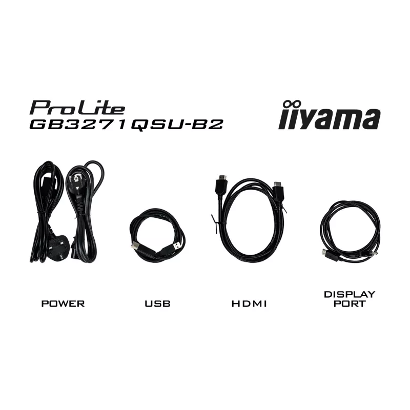 iiyama GB3271QSU-B2 computer monitor 80 cm (31.5 inch) 2560 x 1440 pixels Quad HD LED Black