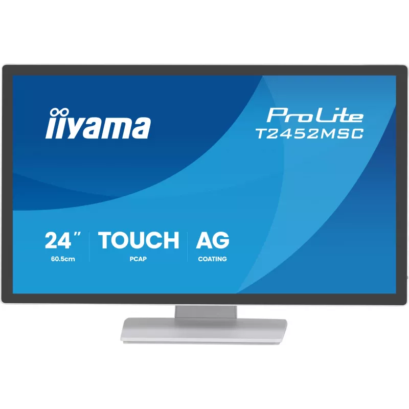 iiyama T2452MSC-W2AG computer monitor 61 cm (24 inch) 1920 x 1080 pixels Full HD LED Touchscreen White