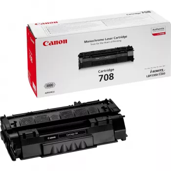 Toner cartridge Canon 708 Black — original laser toner, yield ~2500 pages
