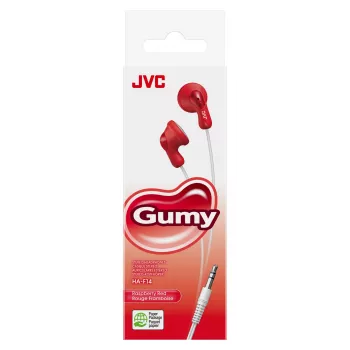 JVC F14 Gumy In Ear Wired Red, Wired, 16 - 20000 Hz, Music, 17.1 g, Headphones, Red