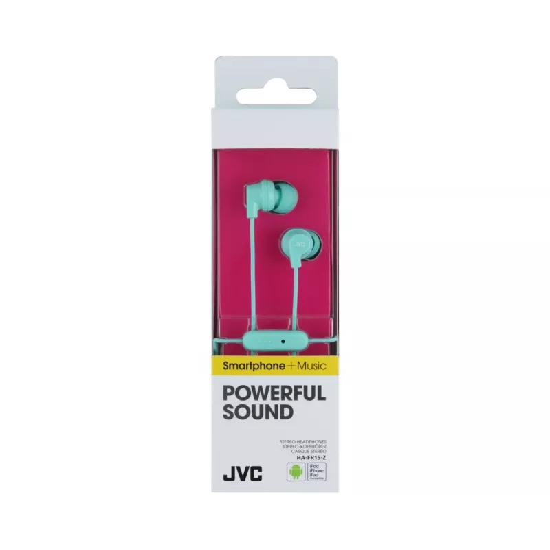 JVC HA-FR15-Z-E Colourful inner ear headphones with remote & mic