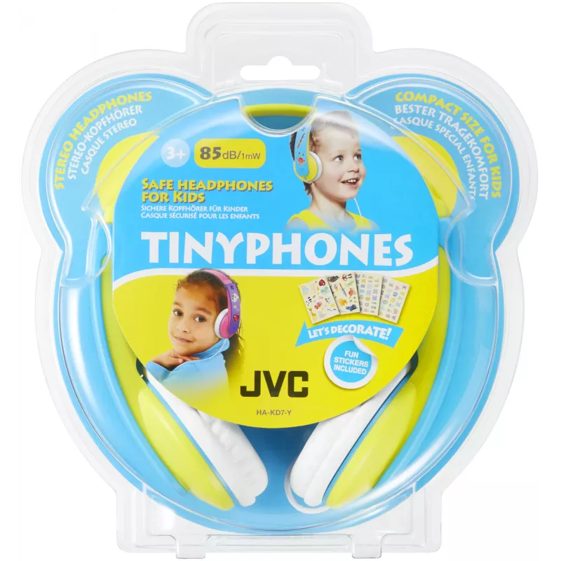 JVC HA-KD7-Y-E Headphones Wired Neck-band Music Blue, Yellow