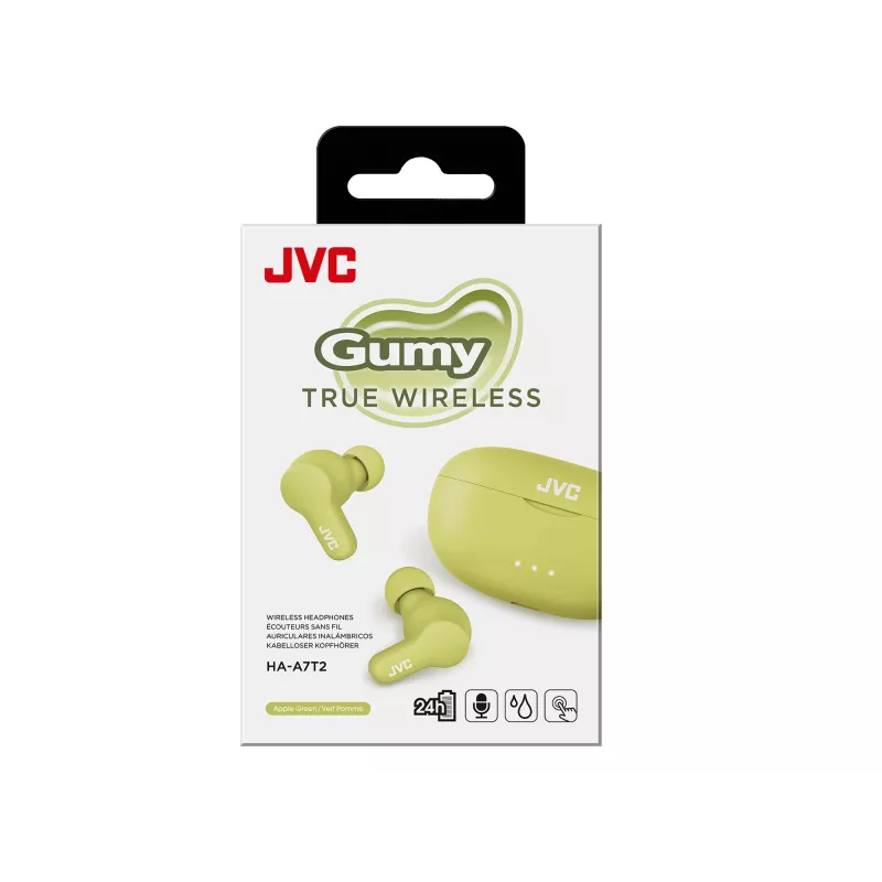Wireless In-ear Headset JVC Gumy TWS Stix Green — True Wireless Stereo Bluetooth, 20–20000 Hz, 10 m range