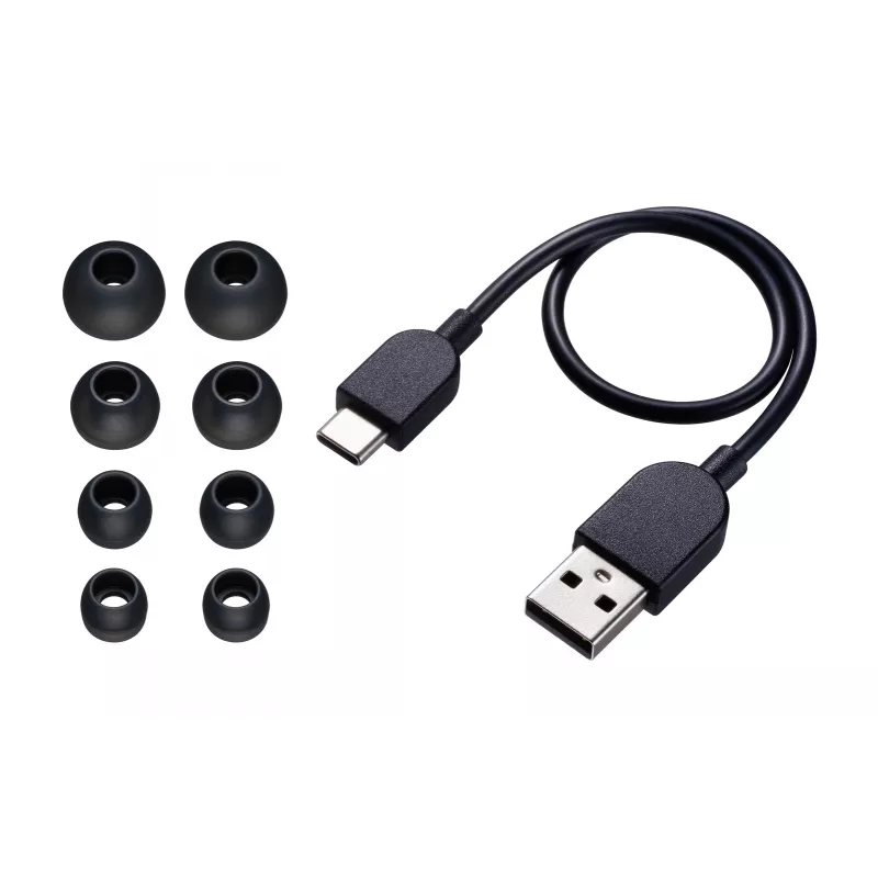 JVC XX Deep Bass Wireless Earbuds Black, True Wireless Stereo (TWS), 20 - 20000 Hz, Calls/Music, 8.8 g, Headset, Black, Red
