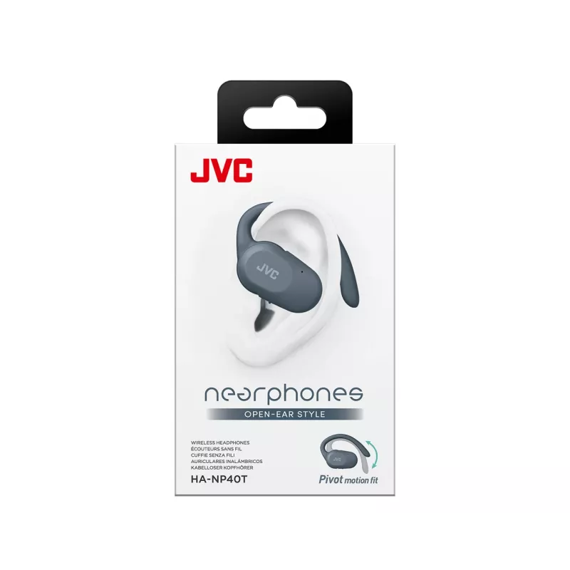 Headset JVC HA-NP40T True Wireless Stereo (TWS) in-ear ear-hook Bluetooth, 20–20000 Hz, 10 m, grey