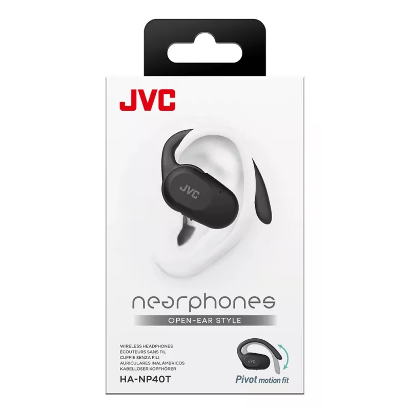 Headset JVC HA-NP40T True Wireless Stereo TWS Ear-hook Bluetooth Black, 20–20000 Hz, 10 m