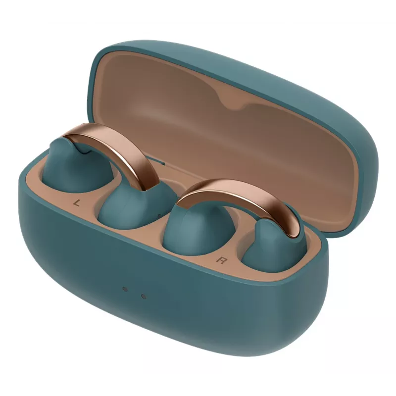 JVC HA-NP1T Headset True Wireless Stereo (TWS) Ear-clip-on Calls/Music USB Type-C Bluetooth Blue, Gold